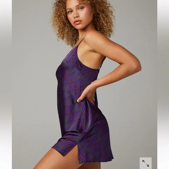 Savage x Fenty Purple Night Star Chaser Satin Slip Chemise - Picture 5 of 14